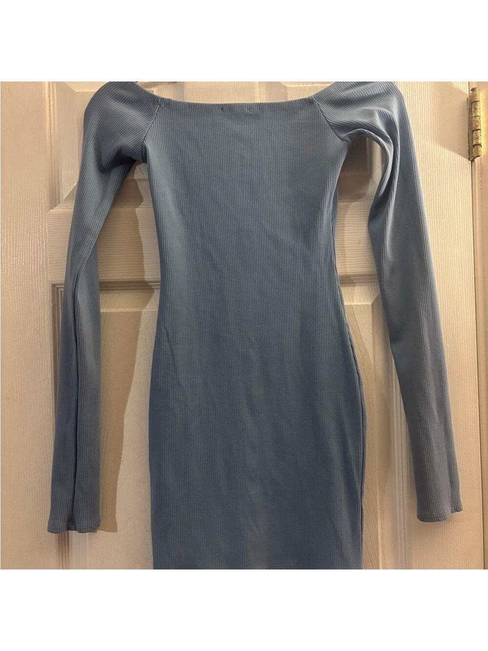 Fashion Nova Long Sleeve Blue Dress